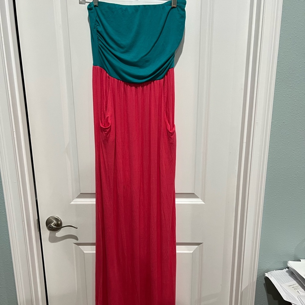 Candy Rose Strapless Maxi Dress, Sz L